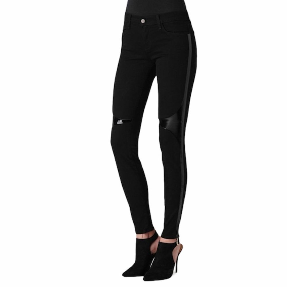 J Brand Black Dahlia Super Skinny High Rise Jeans